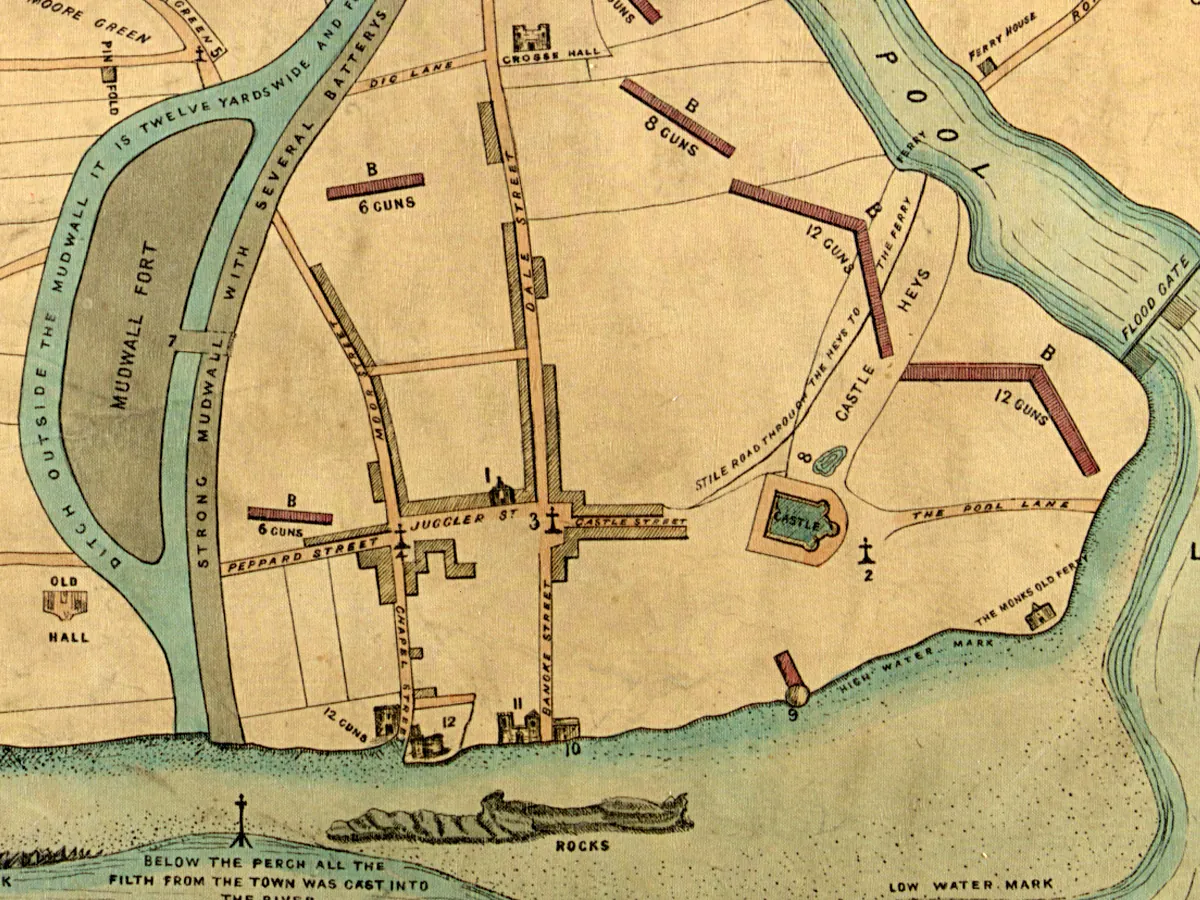 Extract of map 1644: Leland’s Historical Map of Lerpole